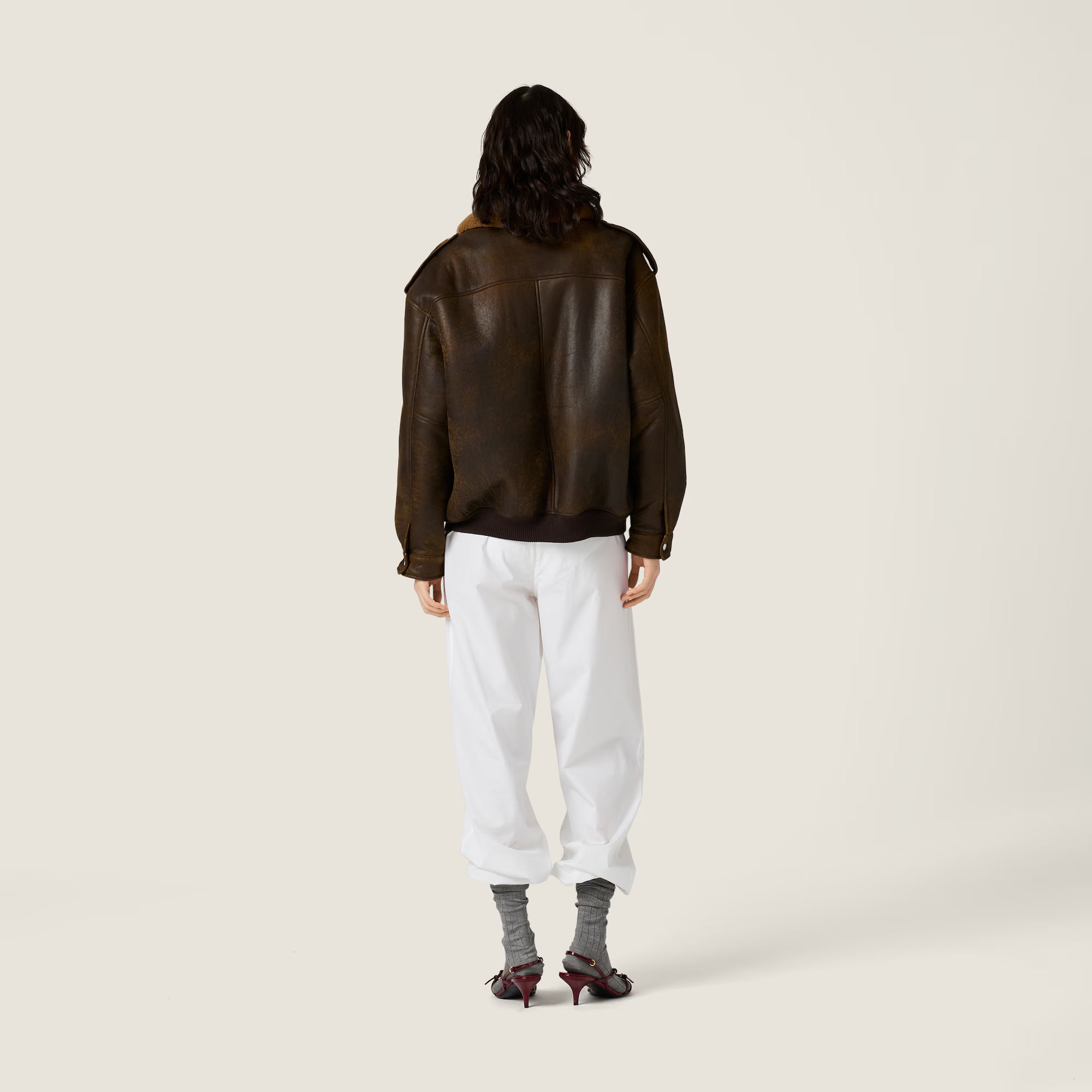 Miu Miu Shearling blouson jacket
