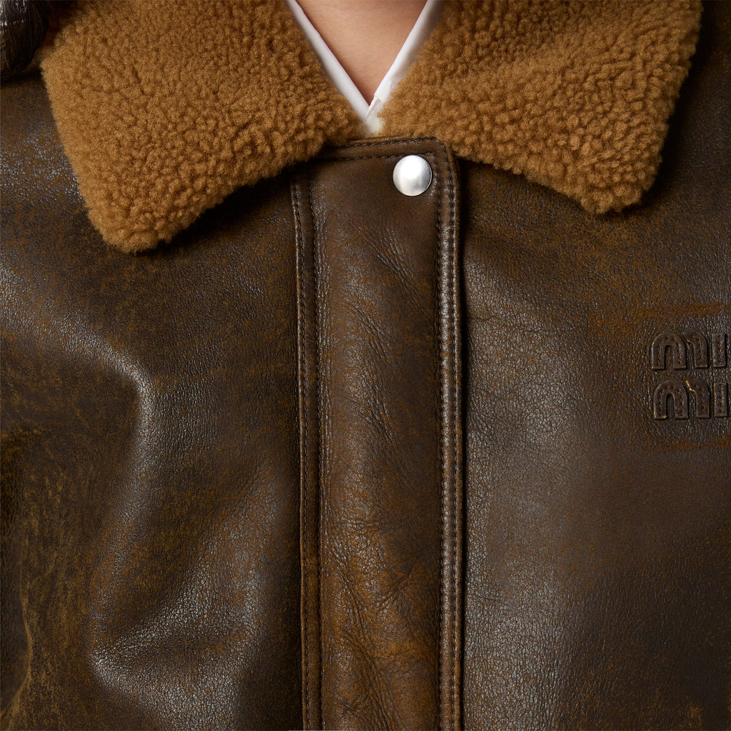 Miu Miu Shearling blouson jacket