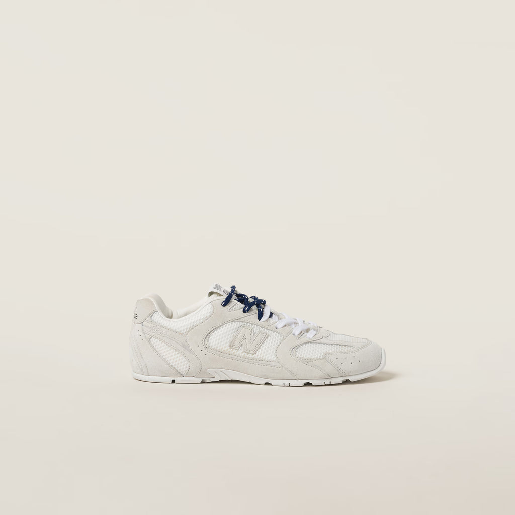 New Balance X Miu Miu 530 SL Suede and Mesh Sneakers