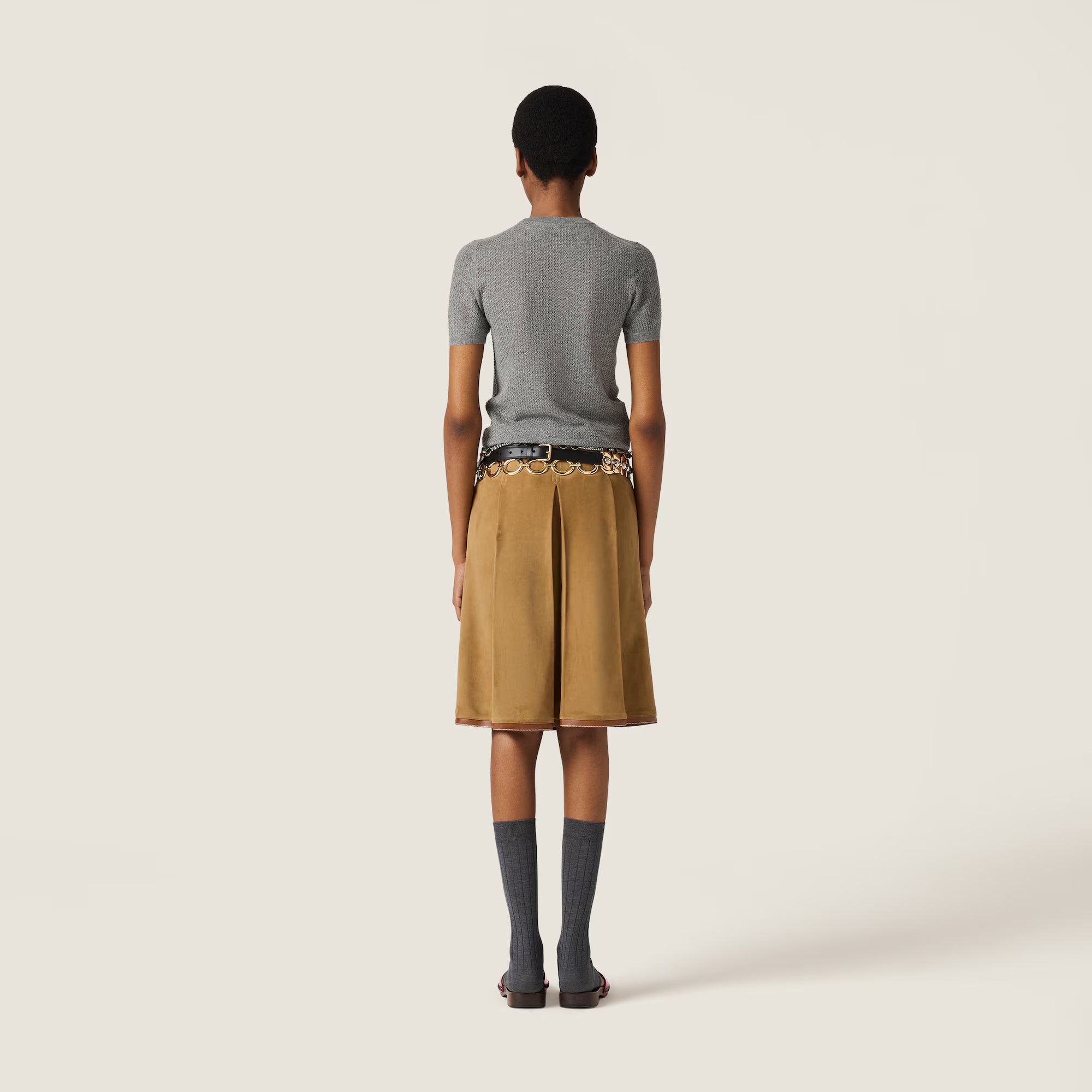 Miu Miu Cashmere Sweater Gray