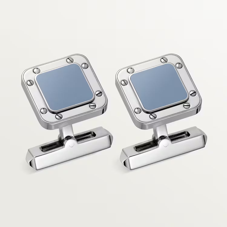 Santos de Cartier cufflinks, pen and wallet set