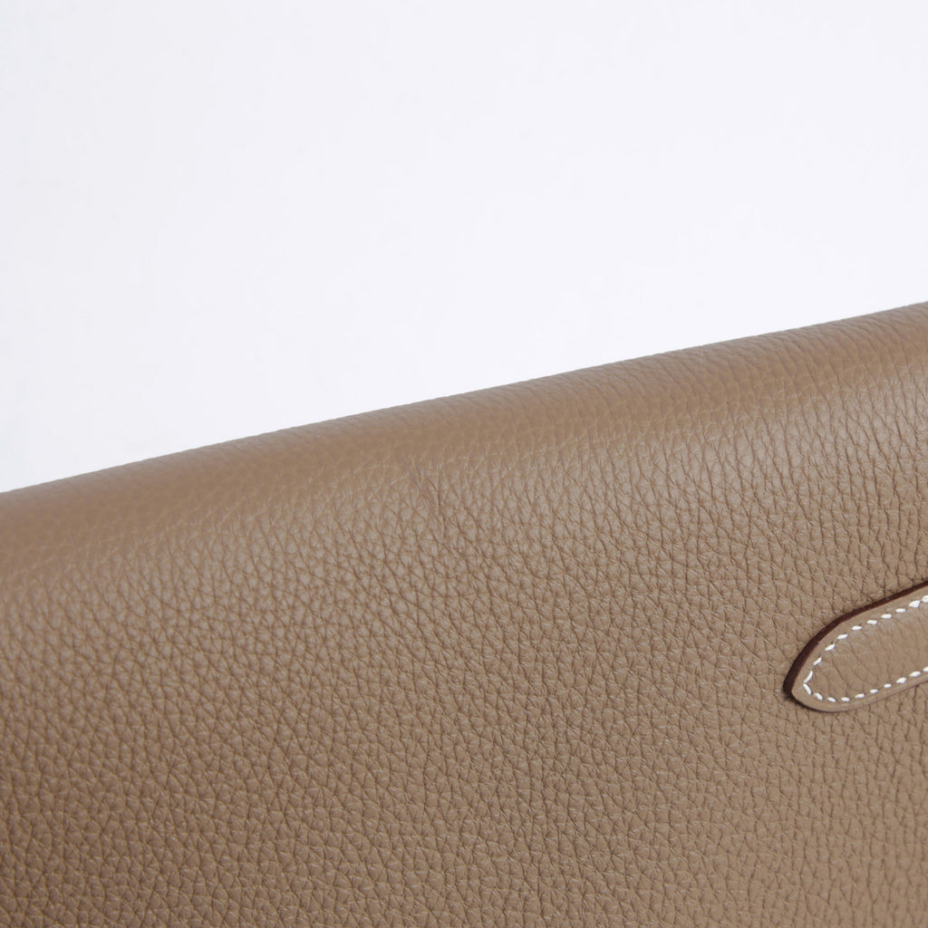Hermès Kelly Dépêches Etoupe PHW