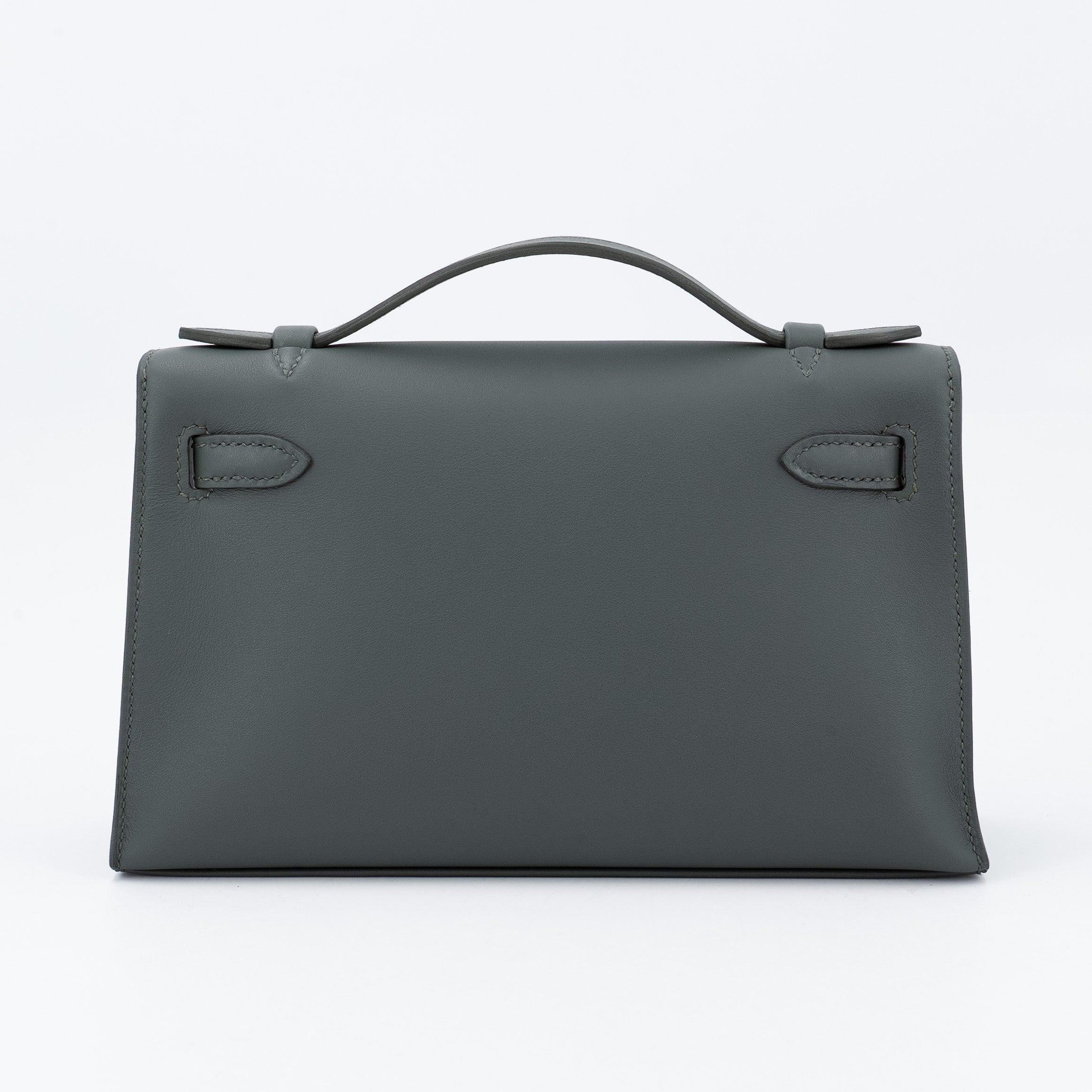 Hermès Kelly Pochette Swift Vert Mangrove PHW