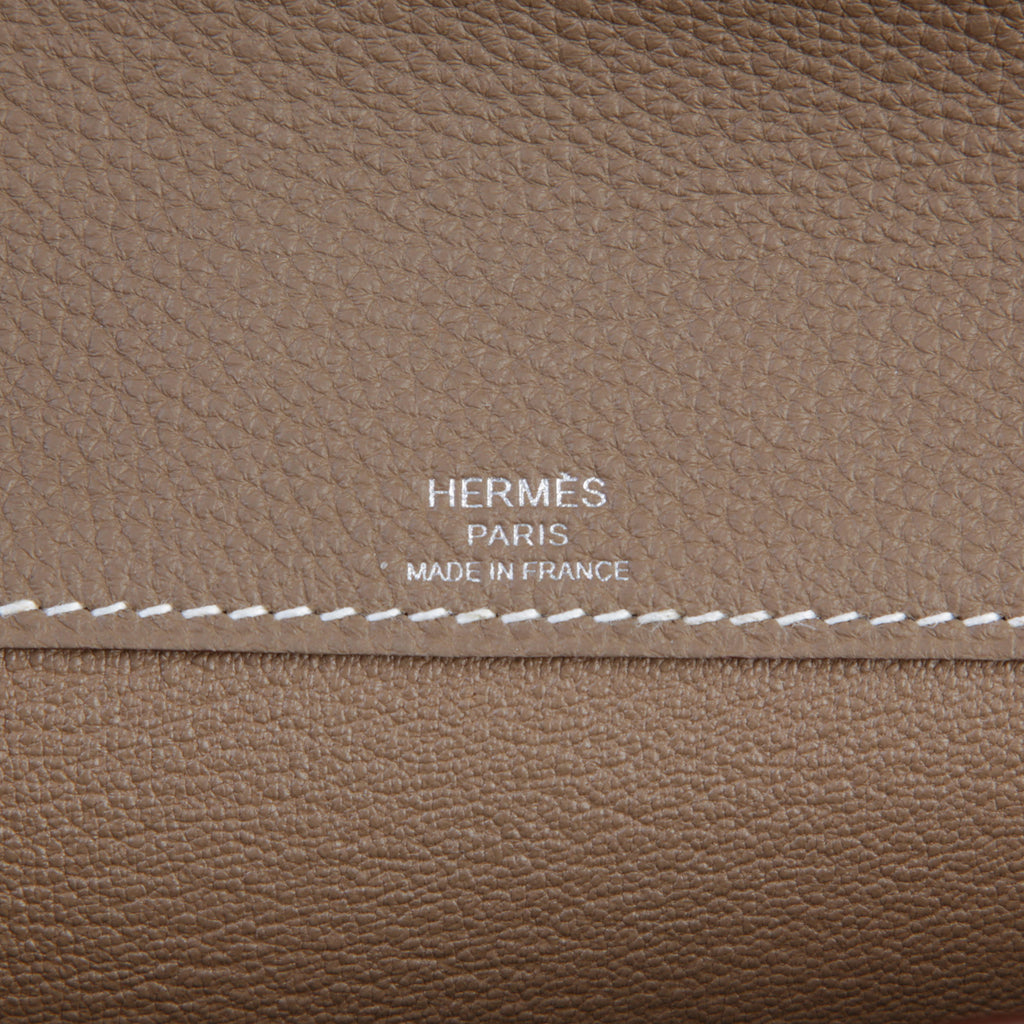 Hermès Kelly Dépêches Etoupe PHW