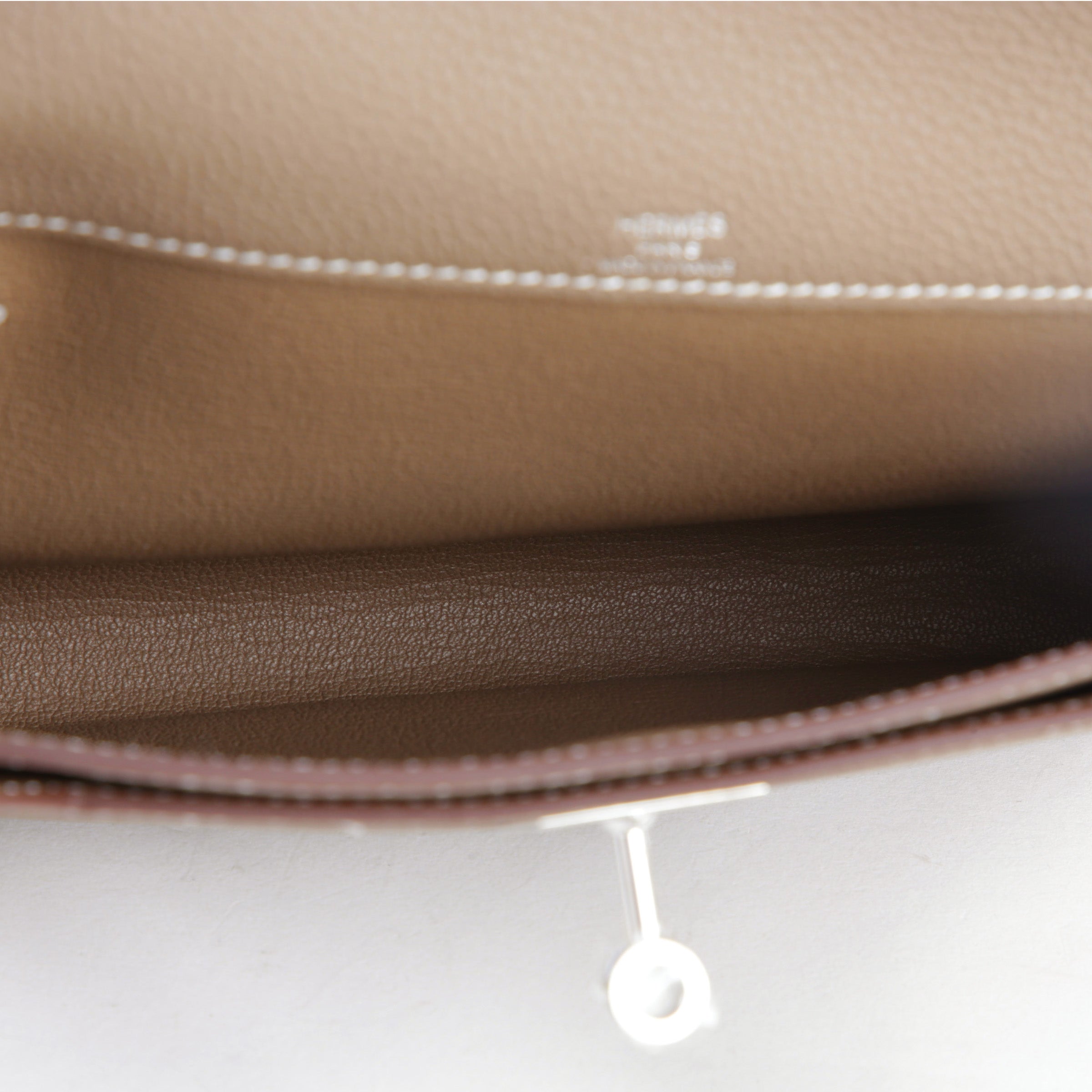 Hermès Kelly Dépêches Etoupe PHW