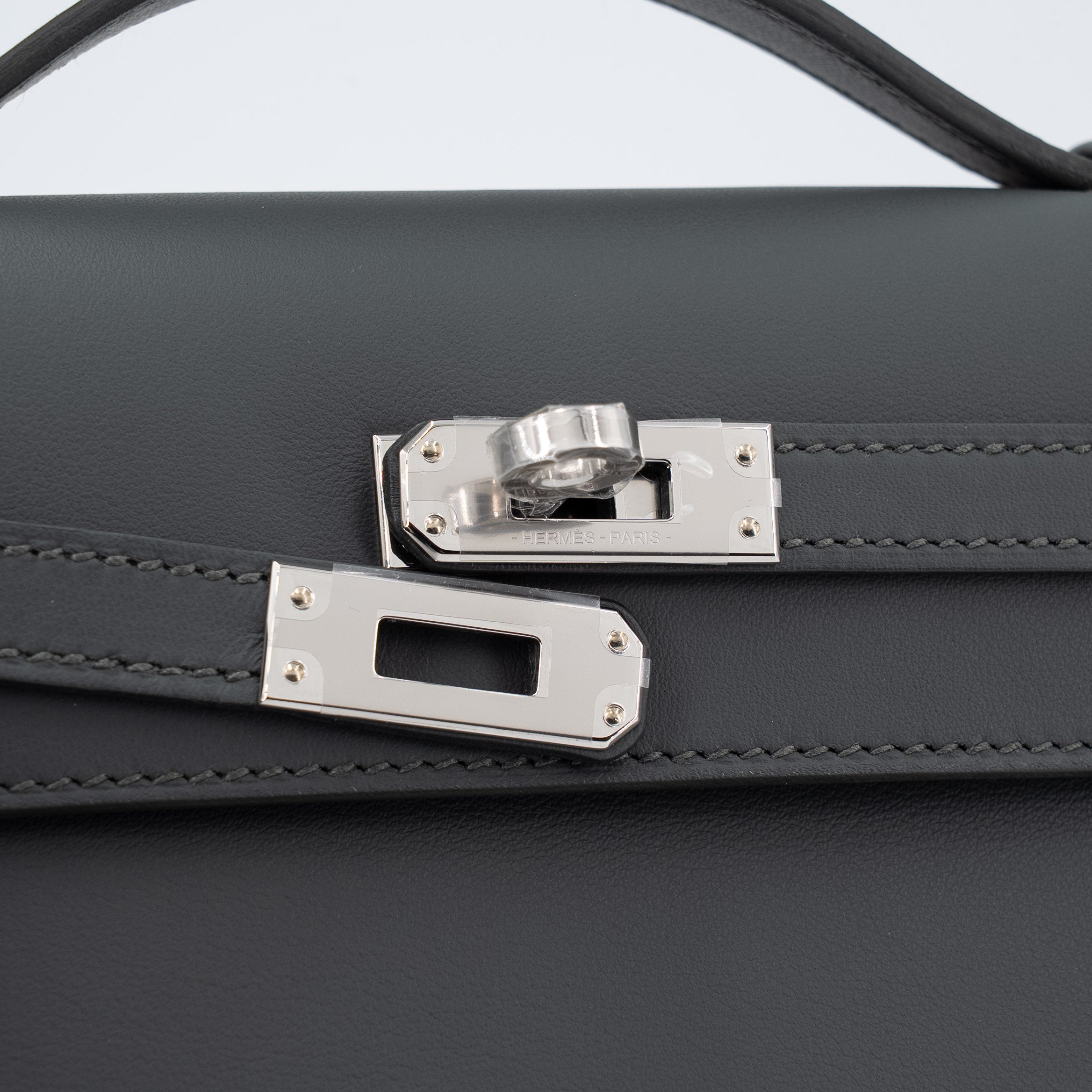 Hermès Kelly Pochette Swift Vert Mangrove PHW