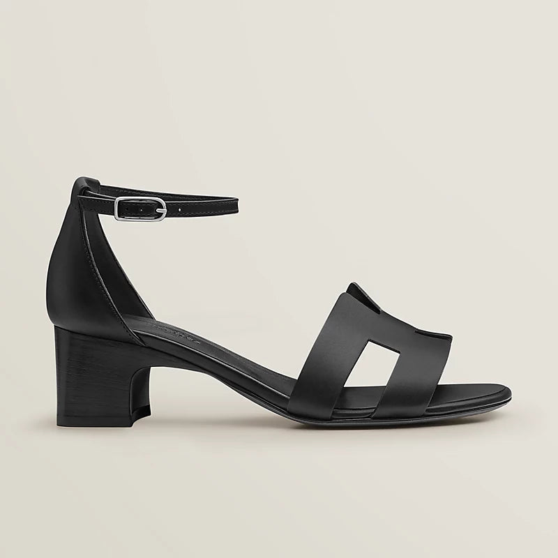 Hermès Encens 50 Sandal in Calfskin - Noir