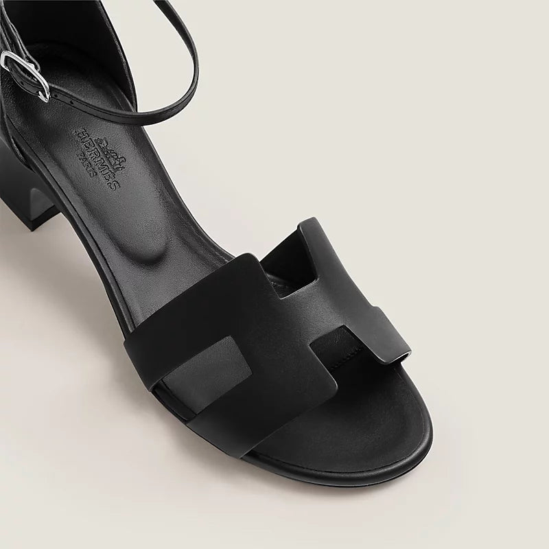 Hermès Encens 50 Sandal in Calfskin - Noir