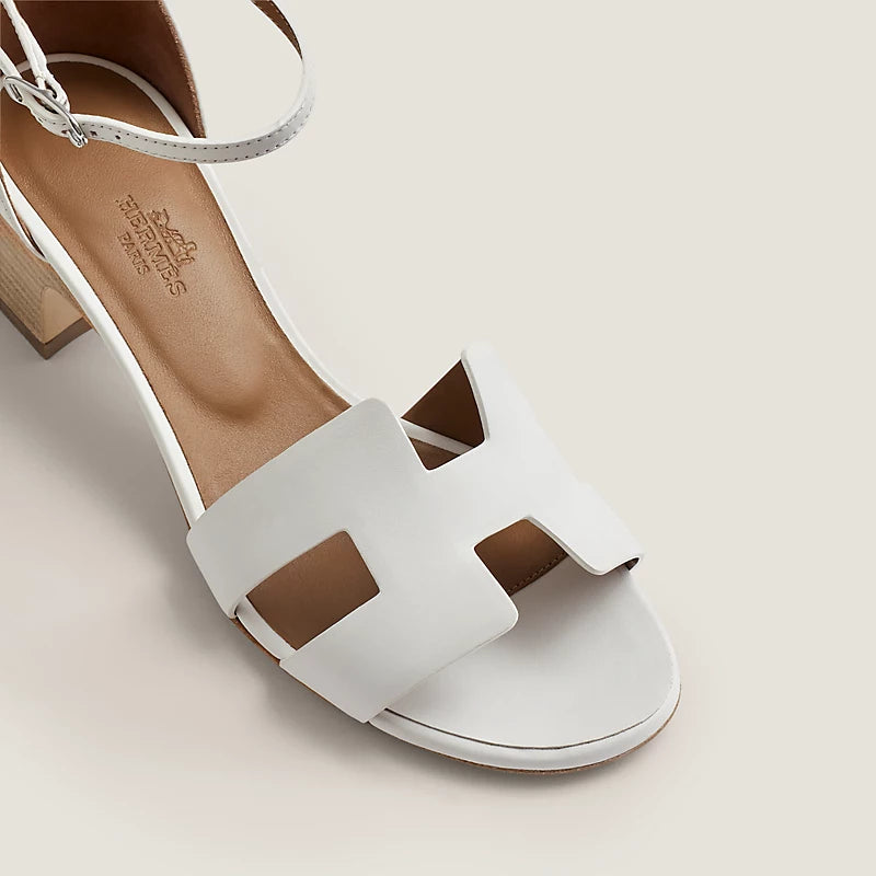 Hermès Encens 50 Sandal in Calfskin - Blanc