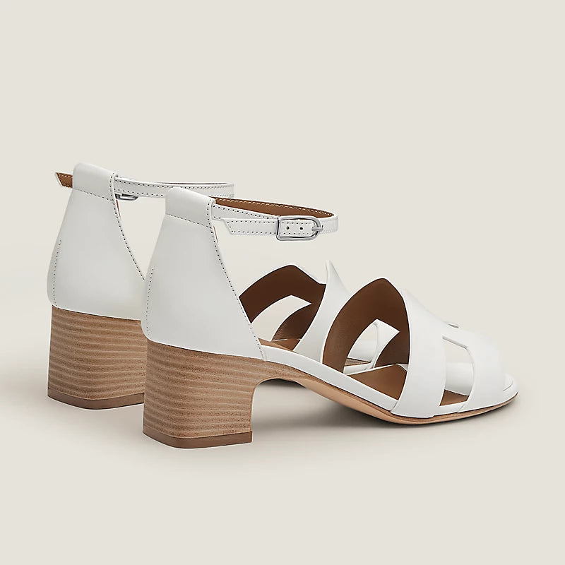 Hermès Encens 50 Sandal in Calfskin - Blanc