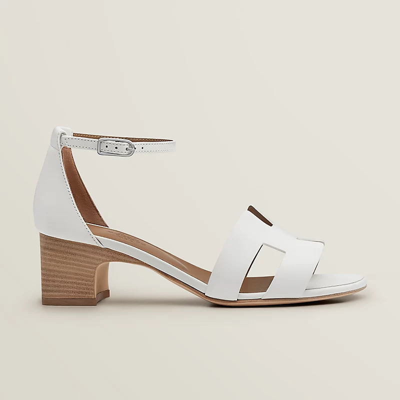 Hermès Encens 50 Sandal in Calfskin - Blanc