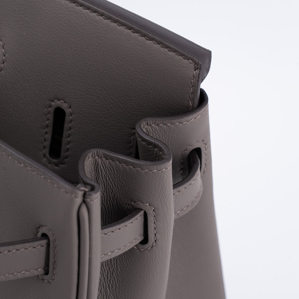 Hermès Birkin 25 Etain Swift leather GHW