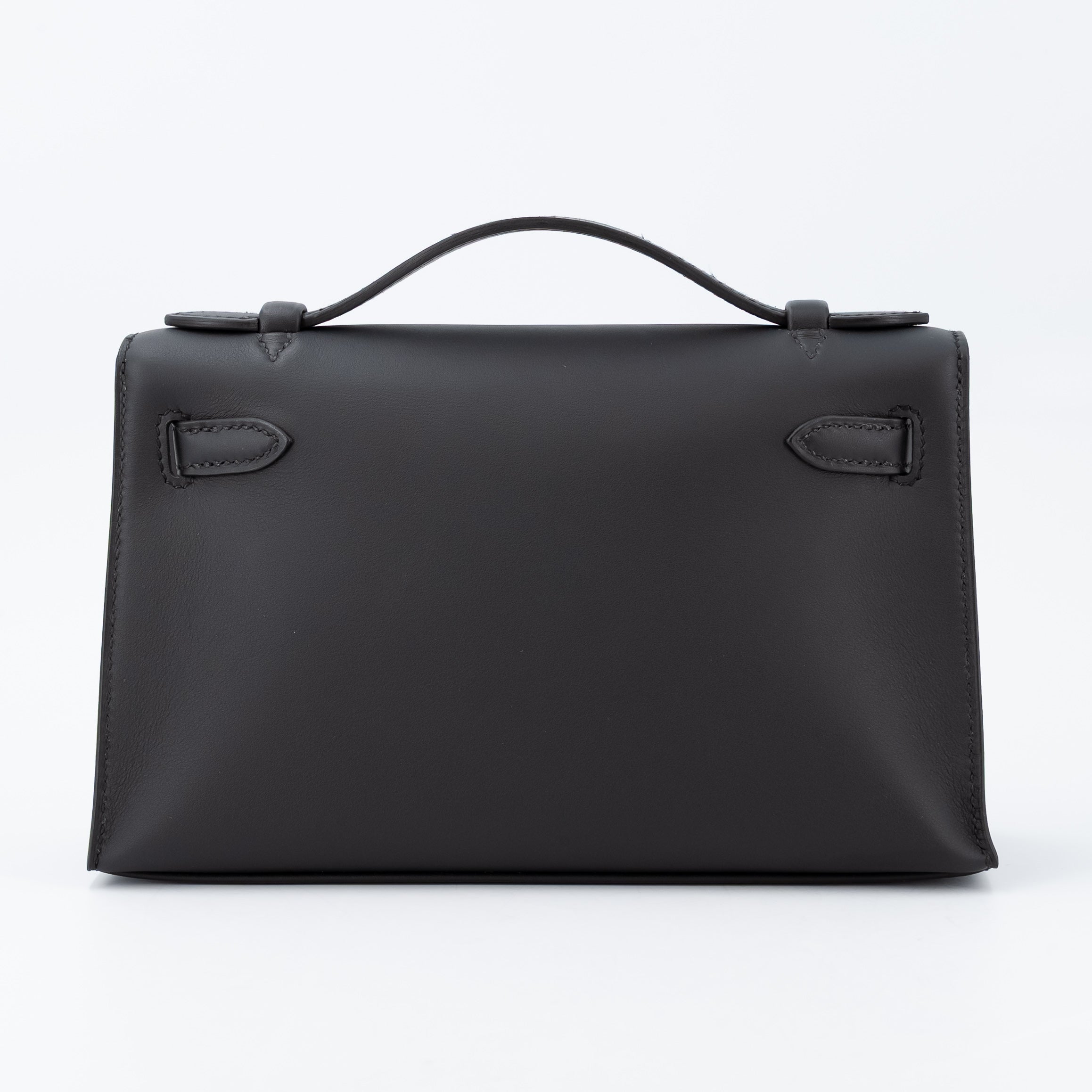 Hermès Kelly Pochette Swift Black GHW