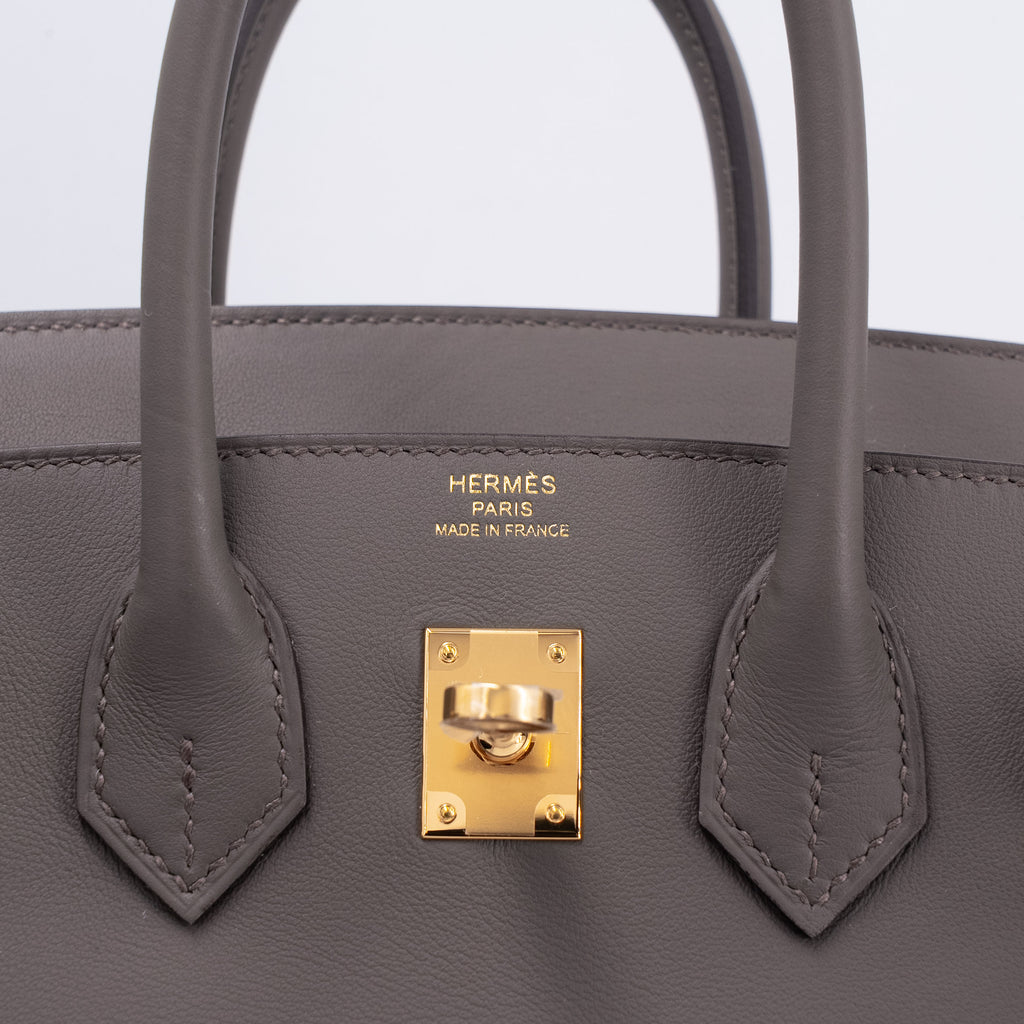 Hermès Birkin 25 Etain Swift leather GHW
