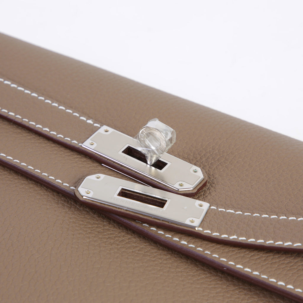 Hermès Kelly Dépêches Etoupe PHW