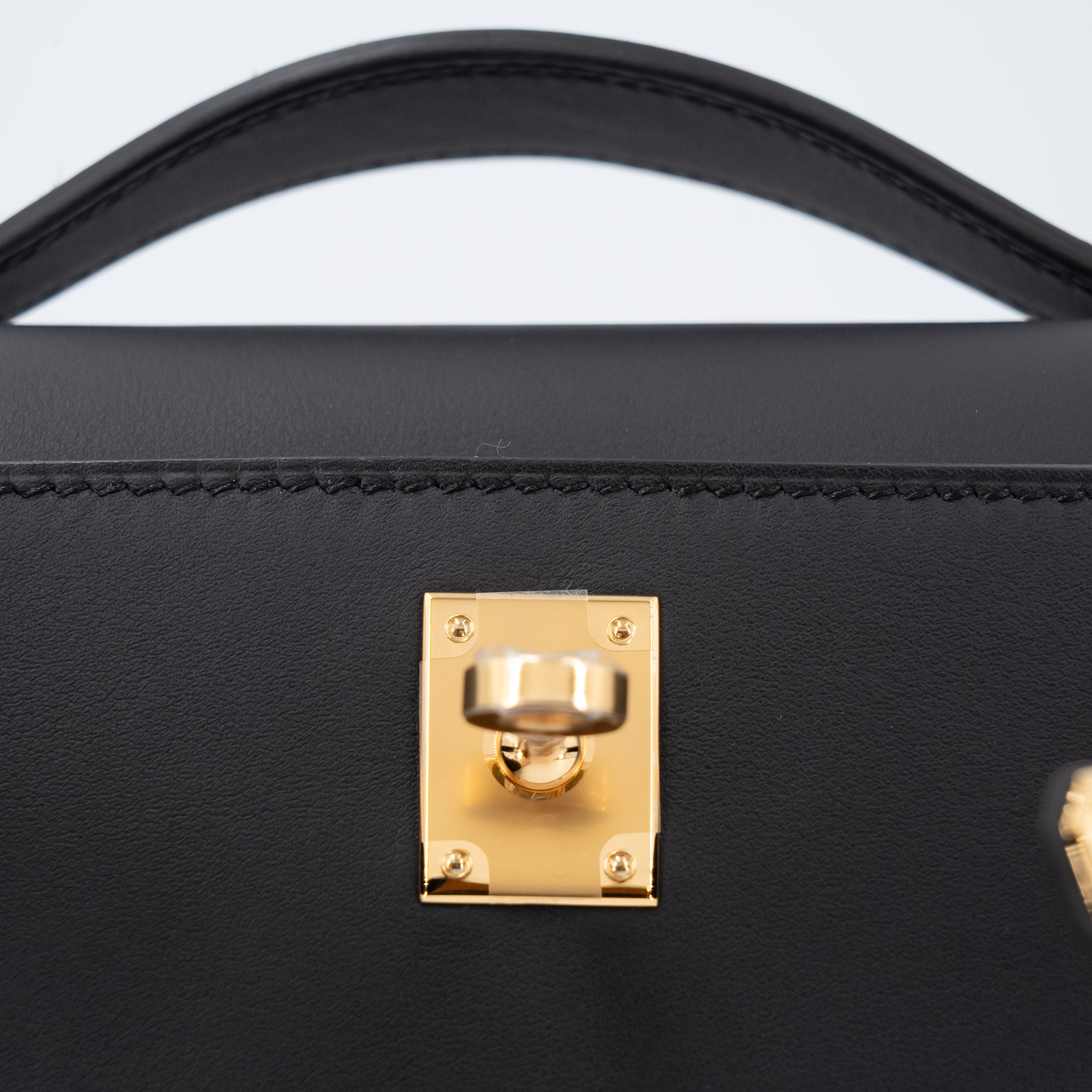 Hermès Kelly Pochette Swift Black GHW