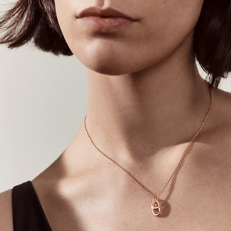 Hermès Farandole Pendant Small Model Rose Gold
