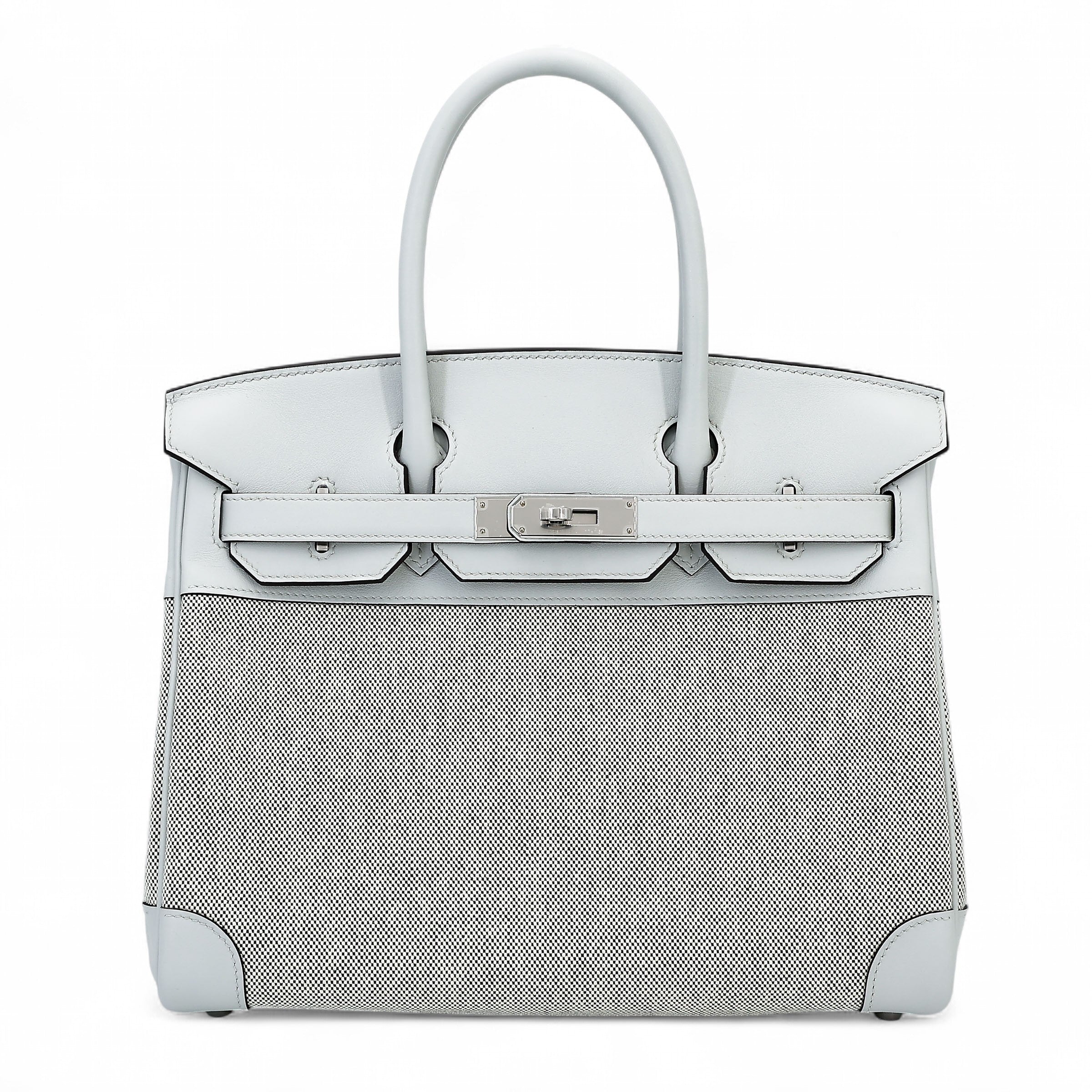 Hermès Birkin 30 Gris Platine Canvas PHW