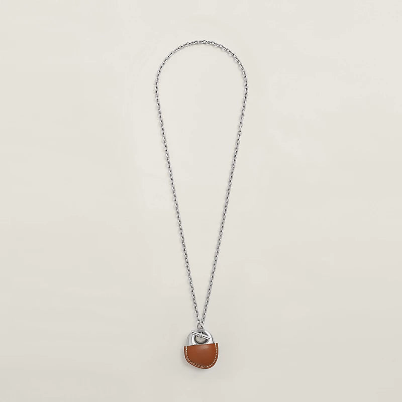 Hermès Galet Gaine Necklace Barenia Calfskin