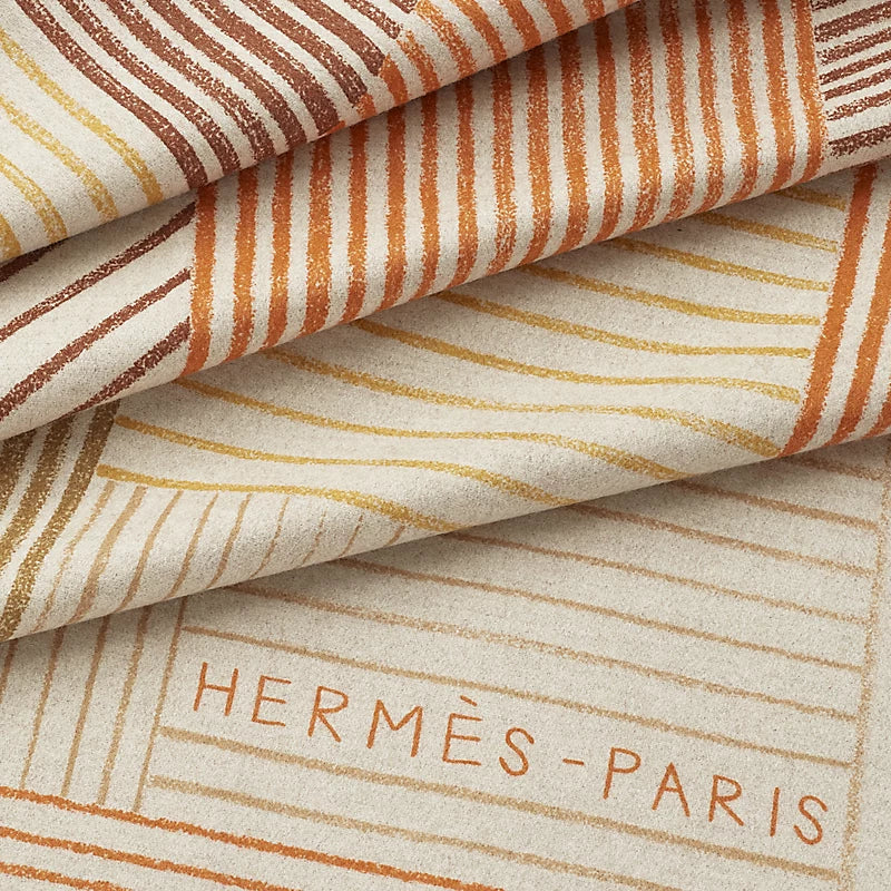 Hermès H Brick blanket ambre