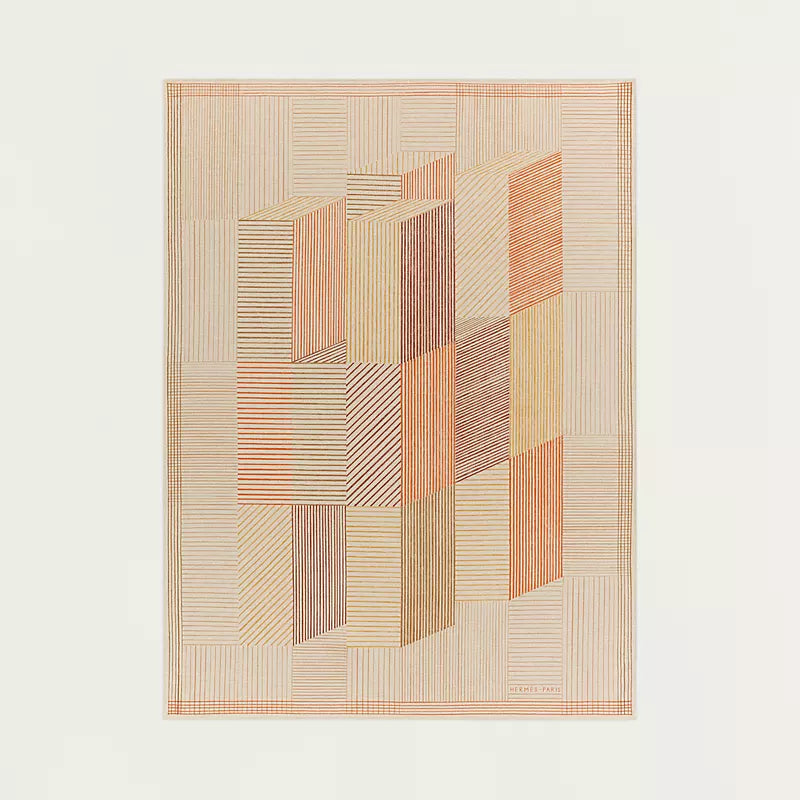 Hermès H Brick blanket ambre