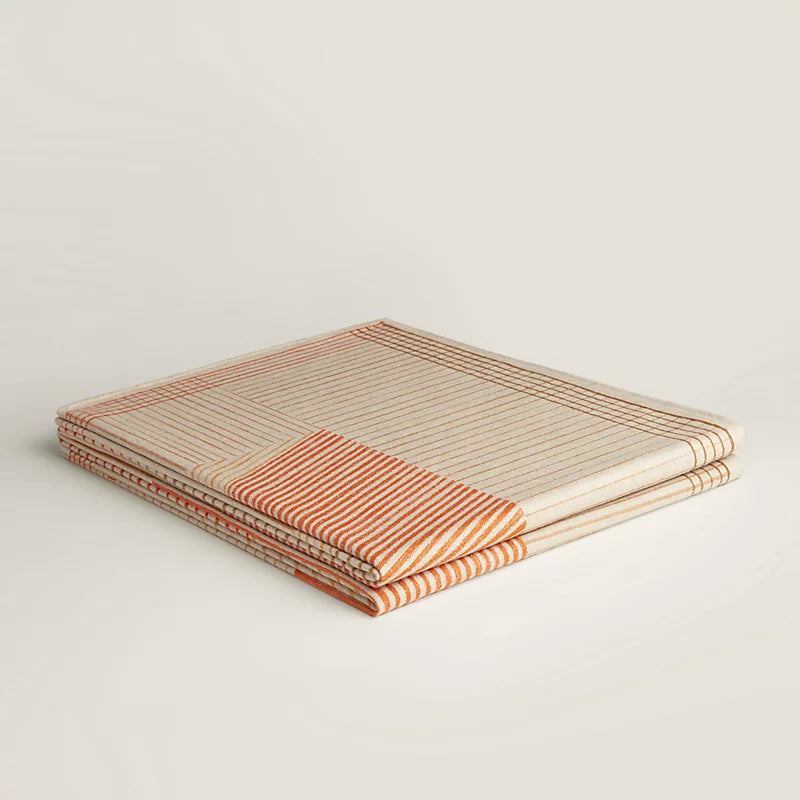 Hermès H Brick blanket ambre