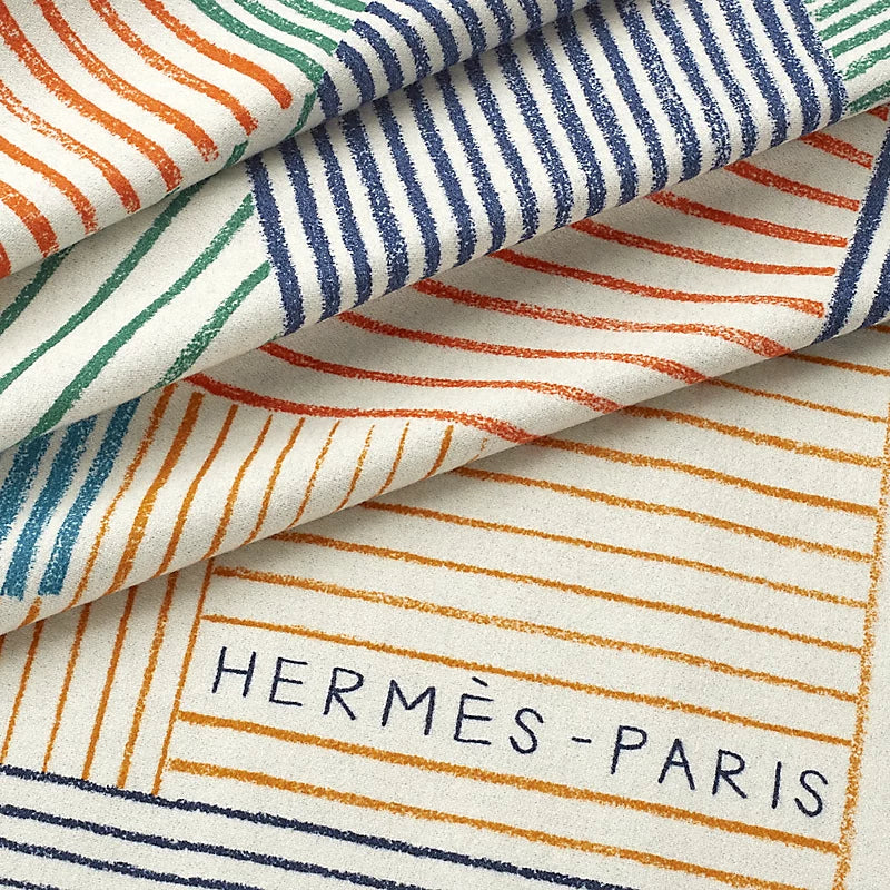Hermès H Brick blanket multicolore