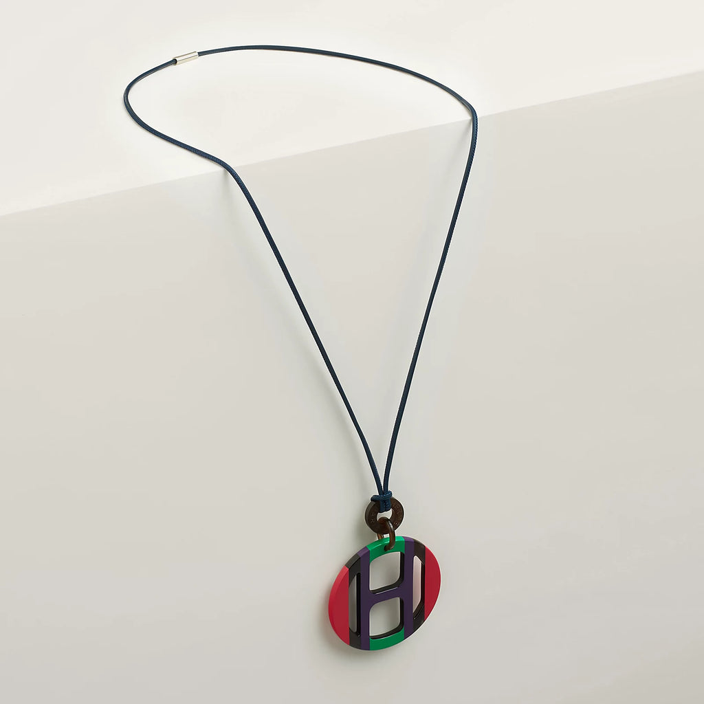 Hermès H Equipe Pendant Lacquered Horn - Parade