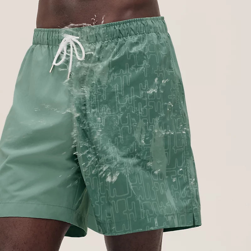Hermés "H Fantome" Swim Trunks Céladon