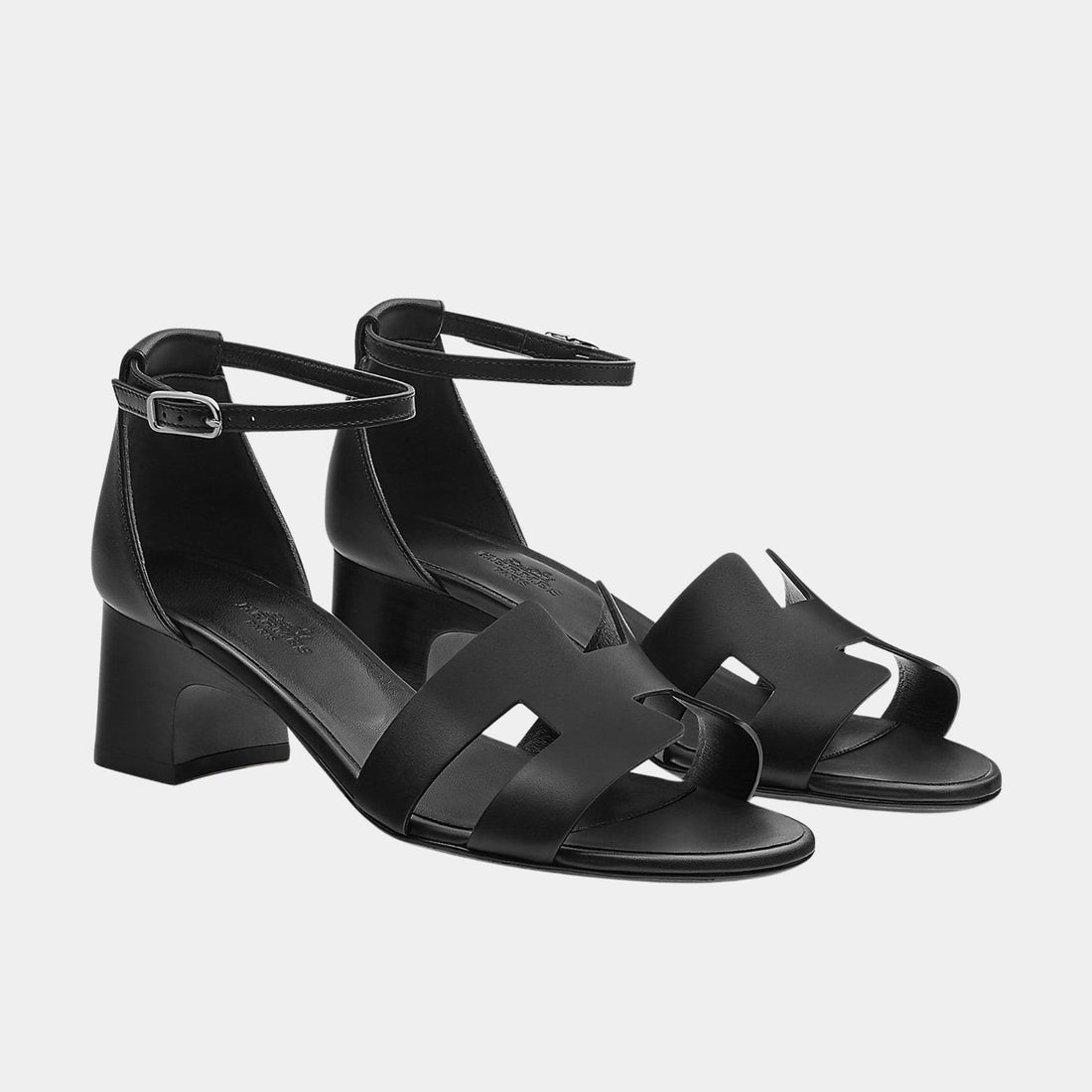 Hermes Encens 50 Sandal in Calfskin - Noir