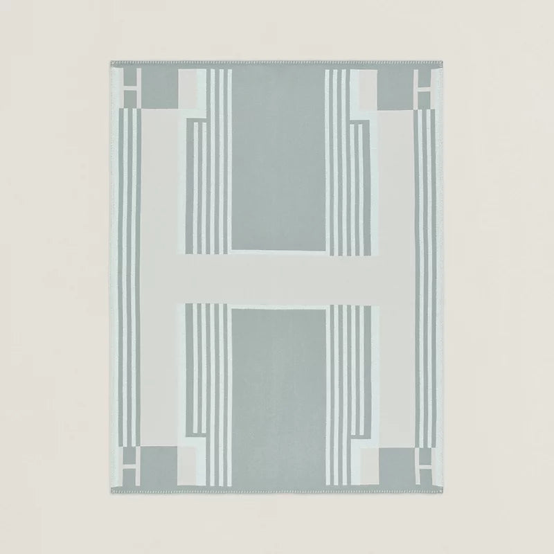 Hermès Ithaque blanket gris / perle