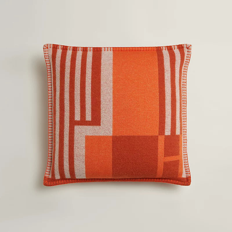 Hermès Ithaque pillow tangerine