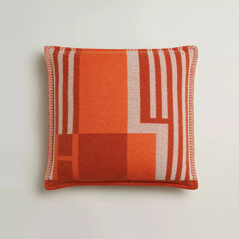 Hermès Ithaque pillow tangerine