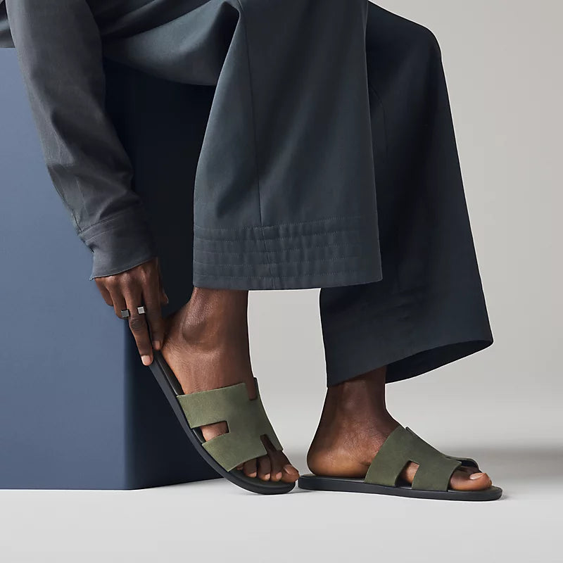 Hermès Izmir Sandal Vert Forêt