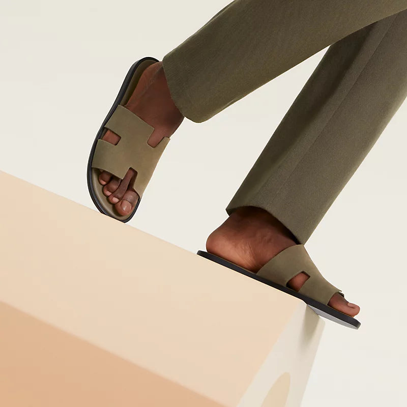 Hermès Izmir Sandal Vert Toundra