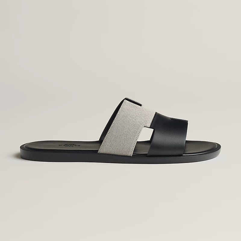 Hermès Izmir Sandal Bleu Prunoir / Noir