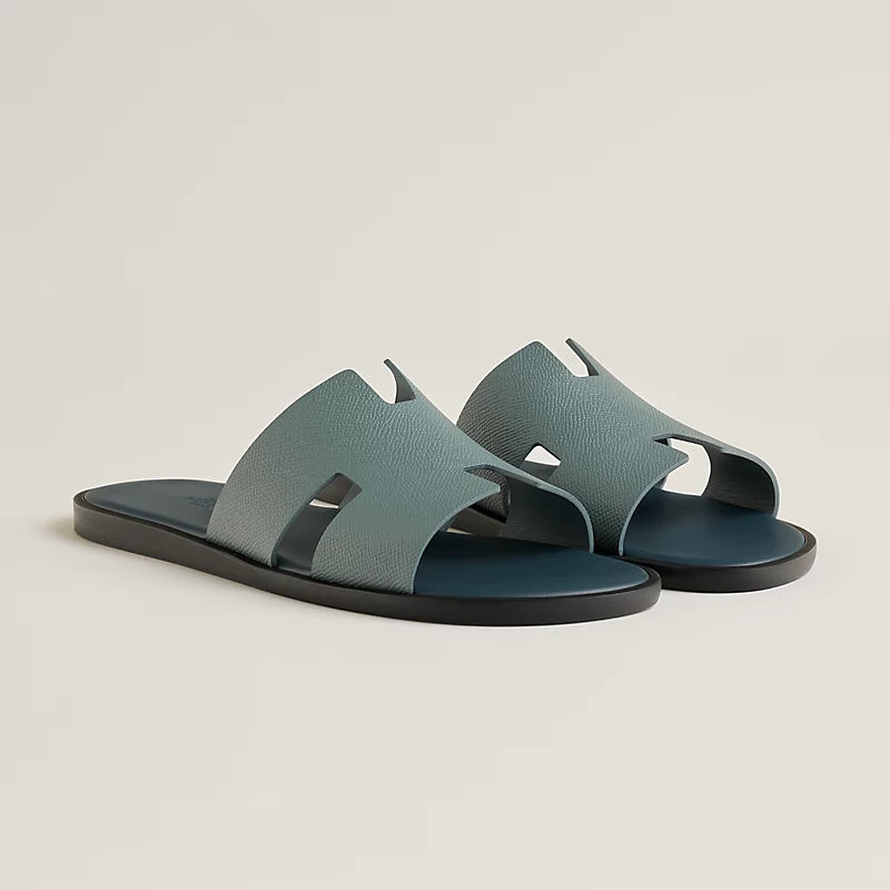 Hermès Izmir Sandal Bleu Tonnerre / Bleu Céleste