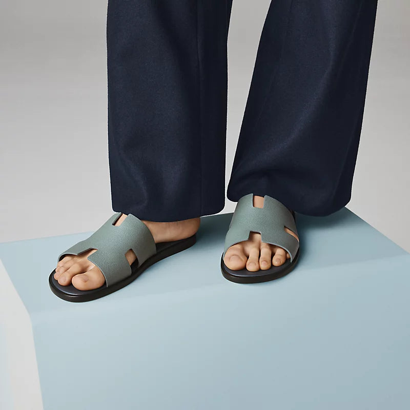 Hermès Izmir Sandal Bleu Tonnerre / Bleu Céleste