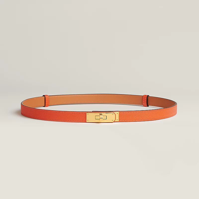 Hermès Kelly 18 belt Orange GHW