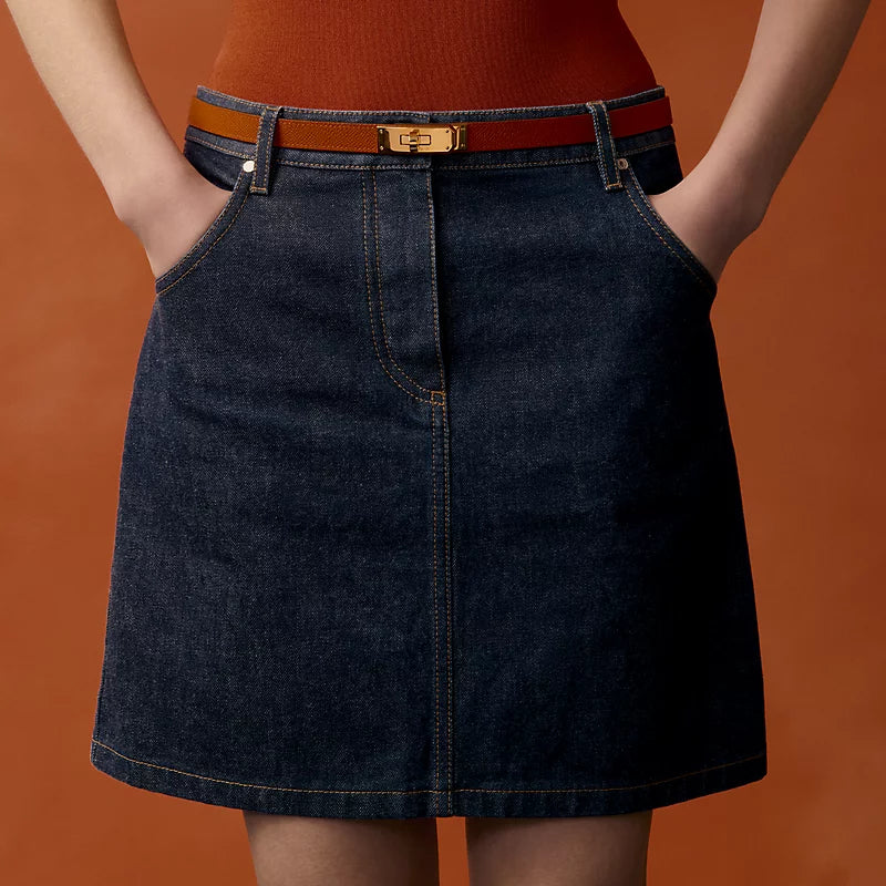 Hermès Kelly 18 belt Orange GHW