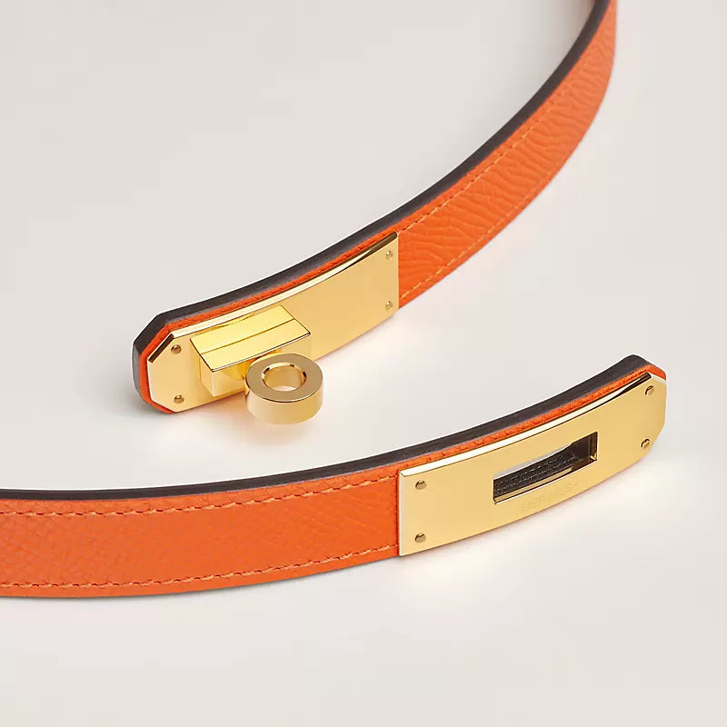 Hermès Kelly 18 belt Feu GHW