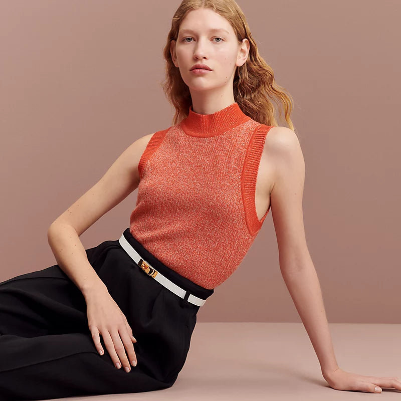 Hermès Kelly 18 belt Blanc RGHW