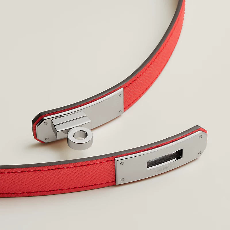 Hermès Kelly 18 belt Rose Texas PHW