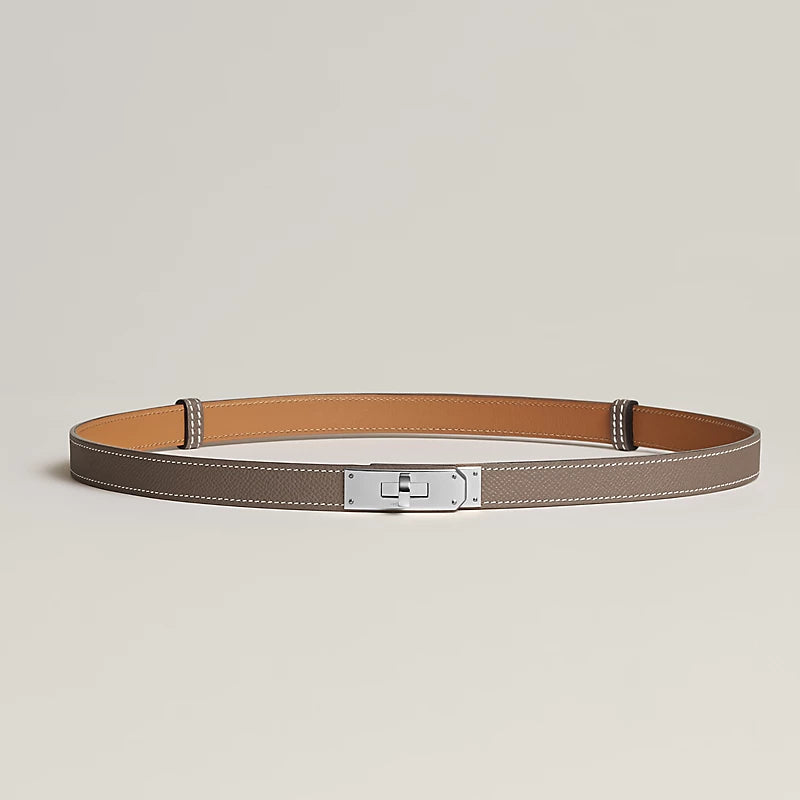 Hermès Kelly 18 belt Étoupe PHW