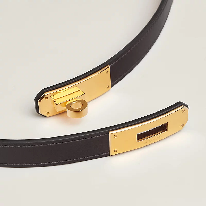 Hermès Kelly 18 belt Ébène GHW