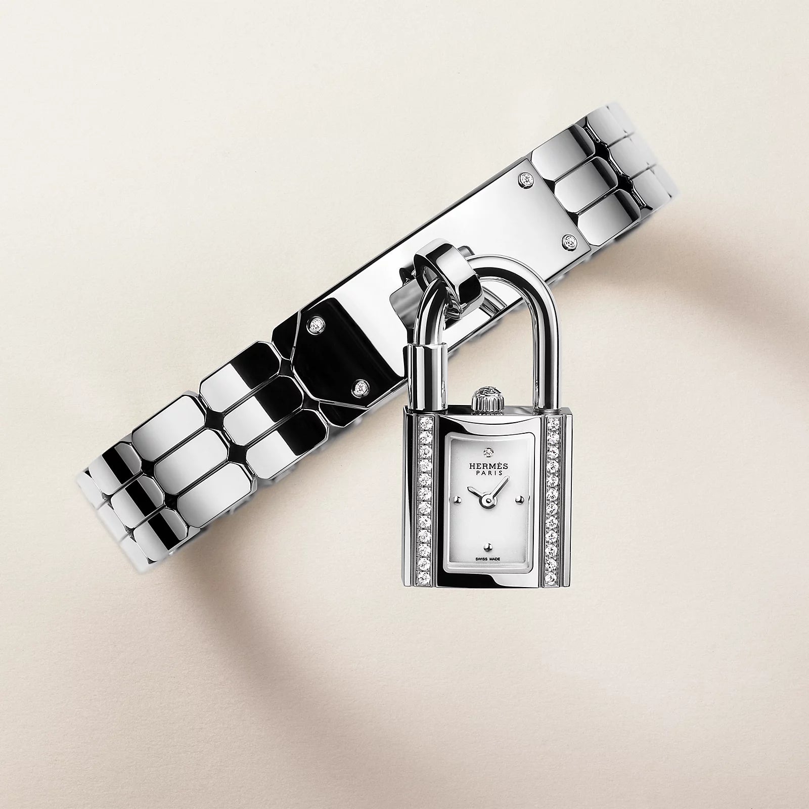 Hermès Kelly 16 mm Set-In Steel Watch