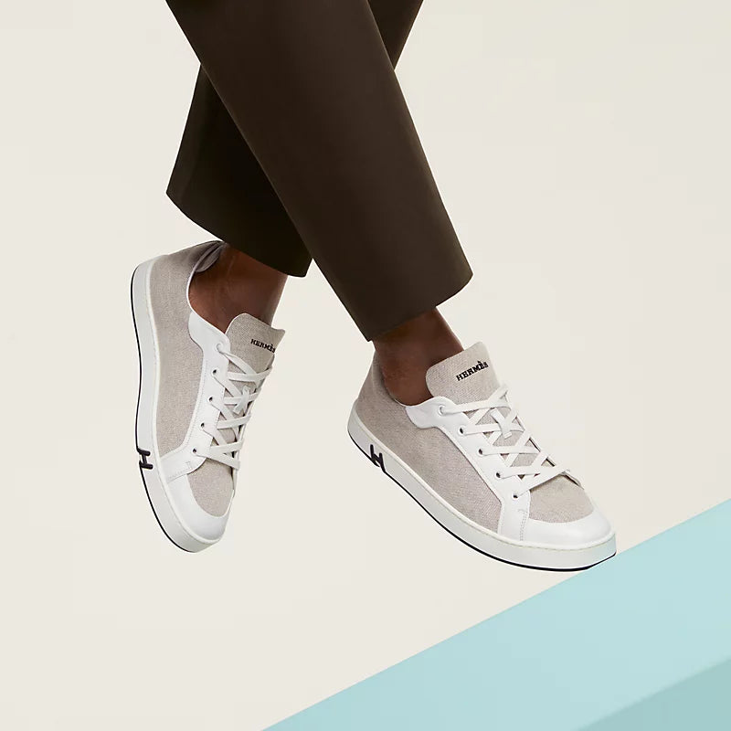 Hermès Kid Sneaker Prunoir / Blanc