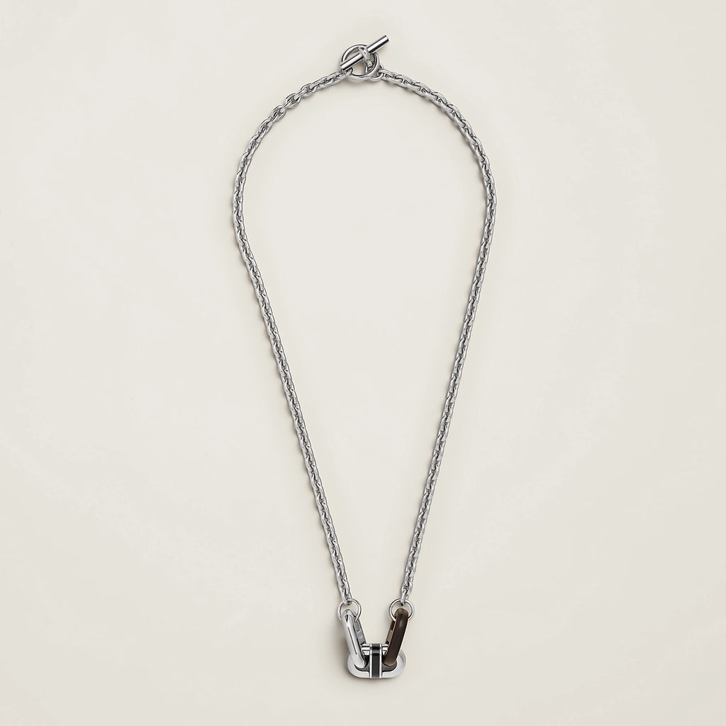 Hermès Maillon Necklace Palladium Plated - Noir