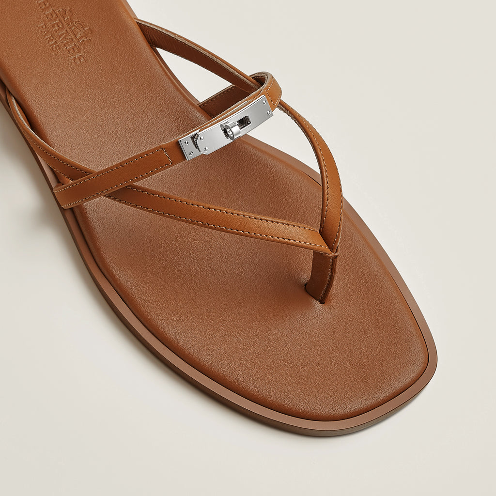Hermes Miss Sandals Naturel