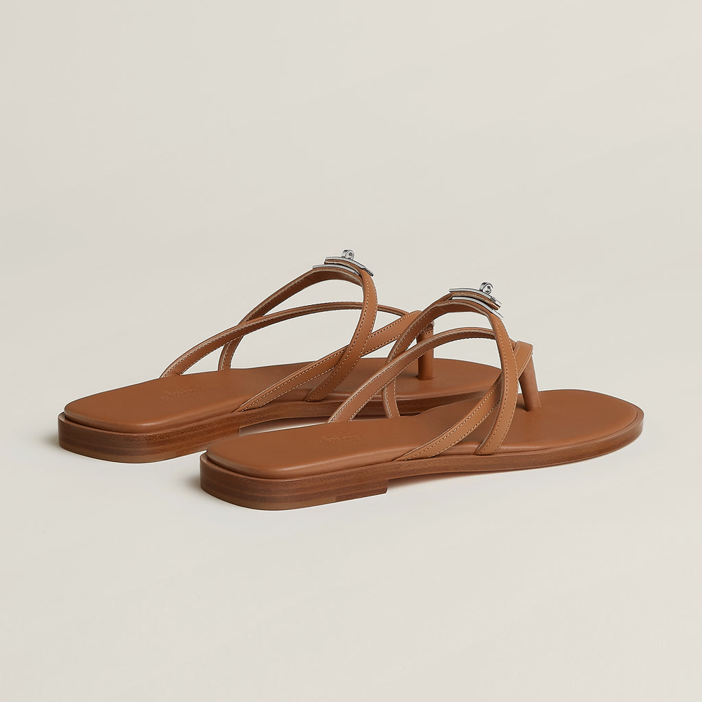 Hermes Miss Sandals Naturel